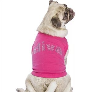 Parisian Pet Diva Dog T-Shirt new with Tag size L.